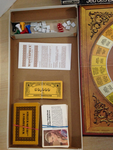 Game Materpiece The Art Auction Game Vintage 1970 Complete