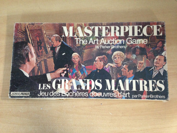 Game Materpiece The Art Auction Game Vintage 1970 Complete