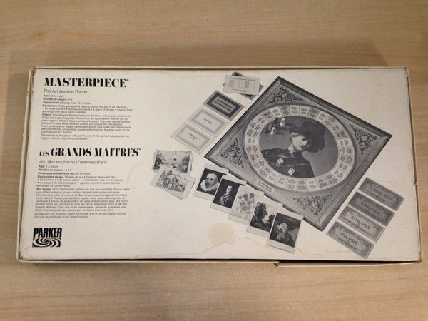 Game Materpiece The Art Auction Game Vintage 1970 Complete