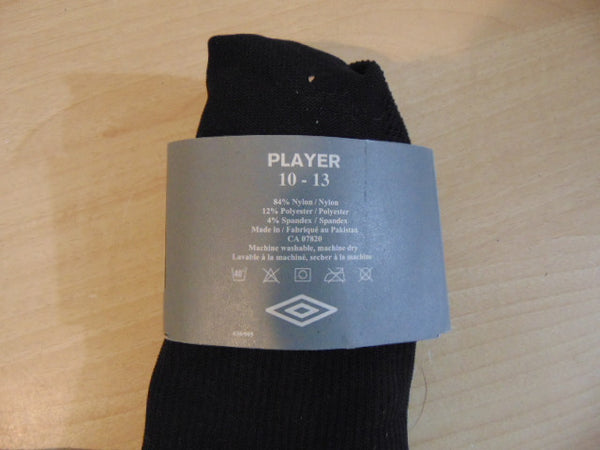 Soccer Socks Umbro Mens Size 10-13 NEW Black
