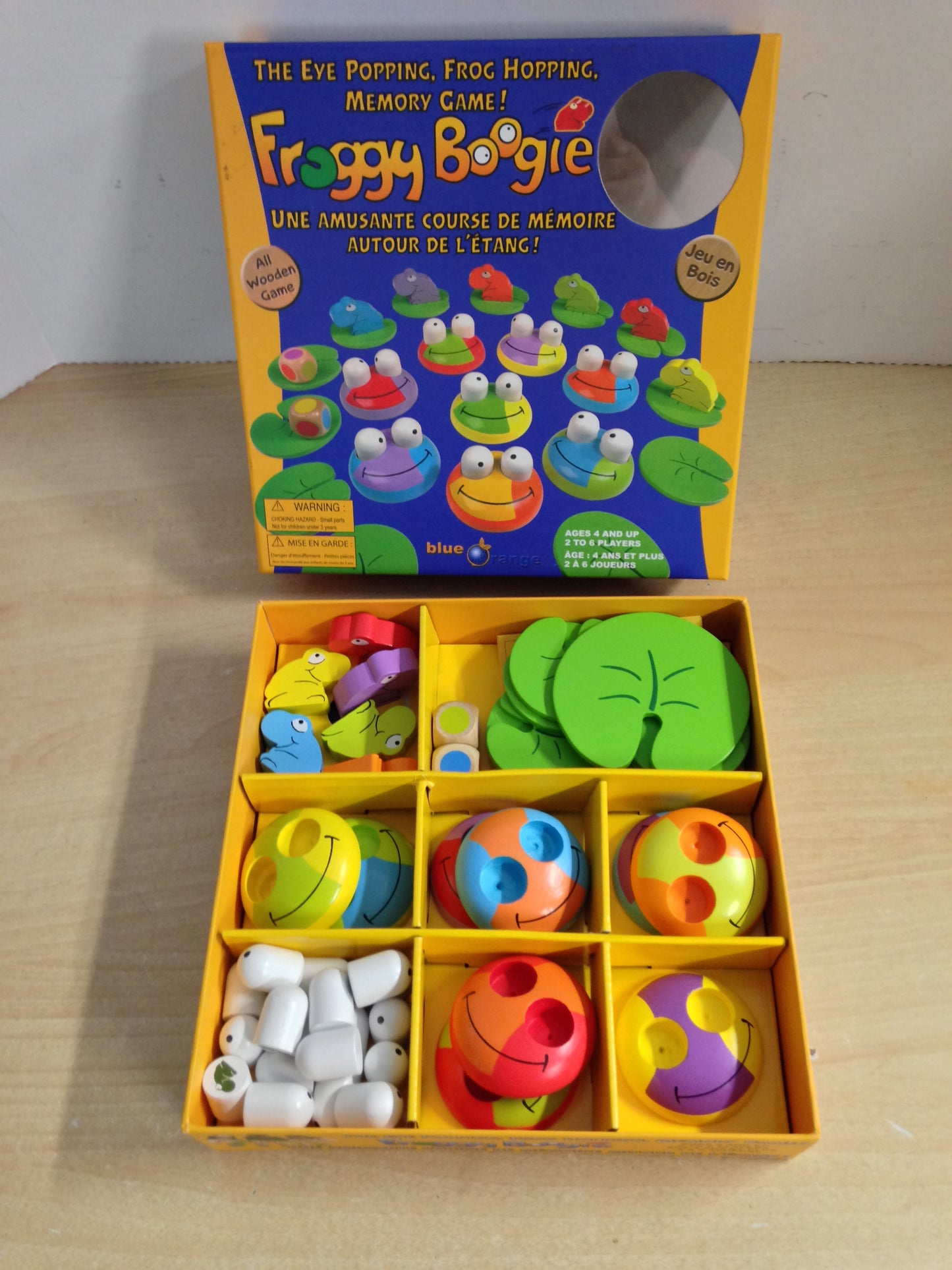 Y Game Groggy Boogie All Wood Memory Game Educational Complete As New