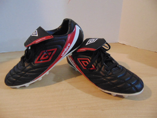 Soccer Shoes Cleats Men's Size 6 Umbro Porto Black Red