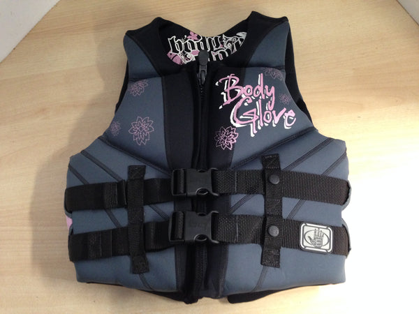 Life Jacket Ladies Size Medium Body Glove Ski Surf Neoprene Black Pink New Demo Model