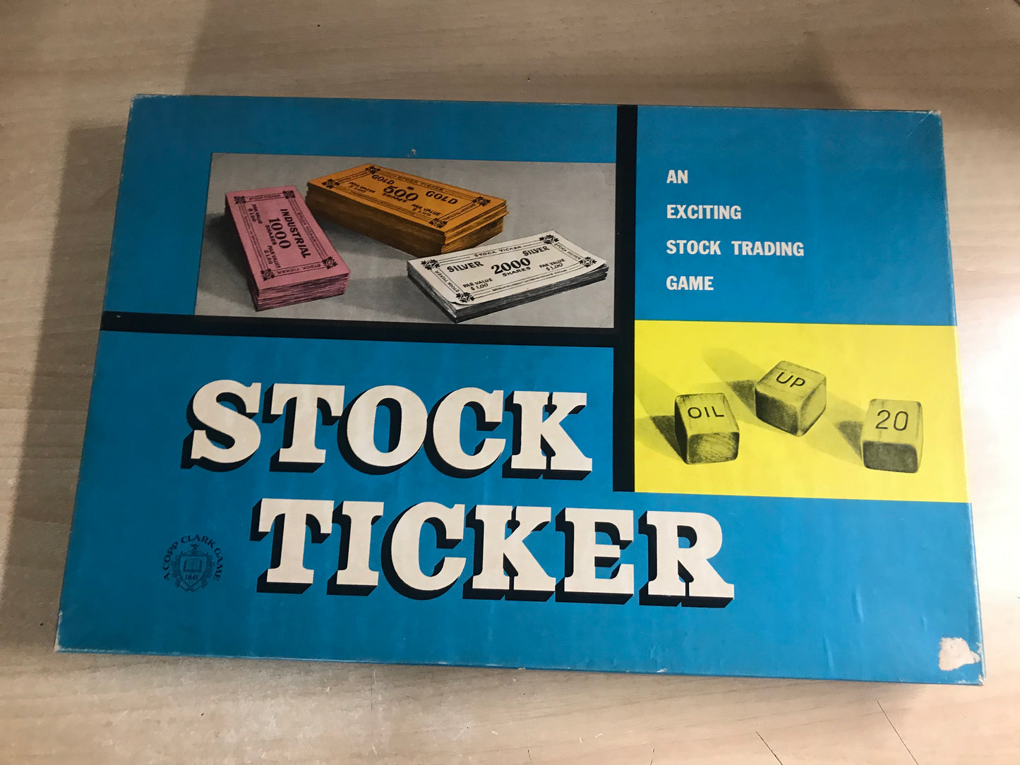1940-50s Vintage Stock Ticker Very Very RARE Original COPP CLARK Emblem Complete Outstanding
