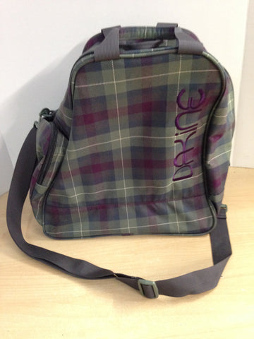 Ski Boot Bag Adult Size Dakine Purple Sage Grey Excellent
