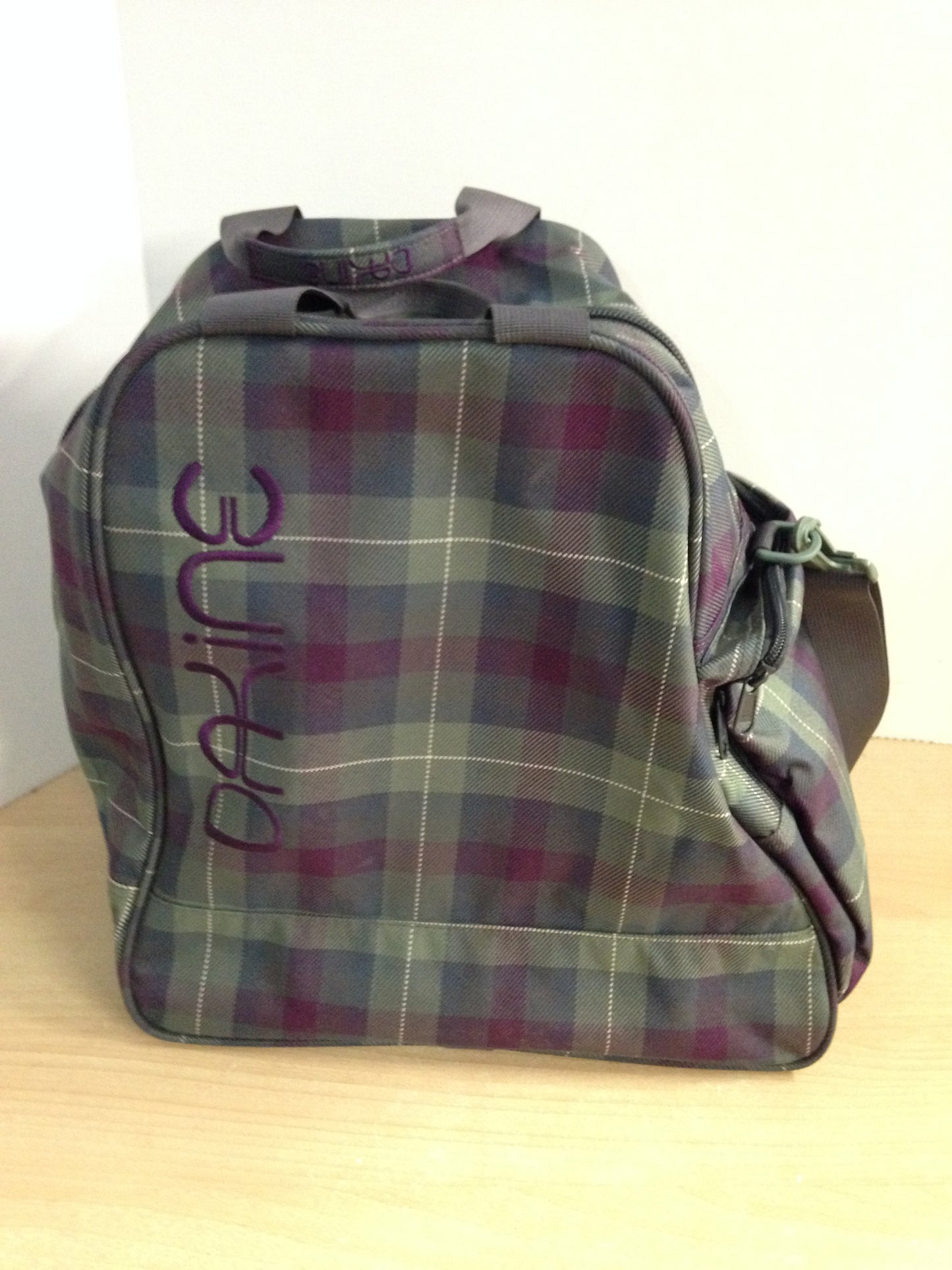 Ski Boot Bag Adult Size Dakine Purple Sage Grey Excellent