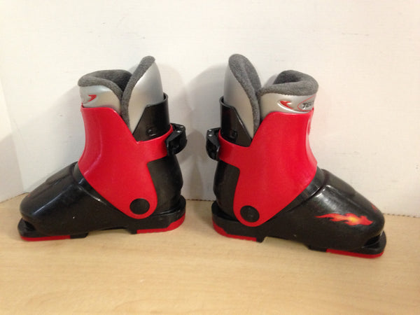 Ski Boots Mondo Size 19.5 Child Shoe Size 10 Mondo  Tecno Pro Black Red