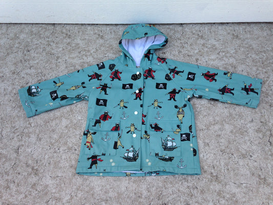 Rain Coat Child Size 3 Hatley Pirates Adorable