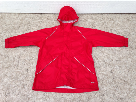 Rain Coat Child Size 5 MEC Red With Reflectors Waterproof Excellent
