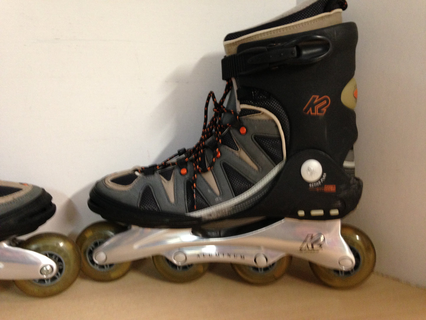 Inline Roller Skates Men's Size 11 K-2 Grey Orange
