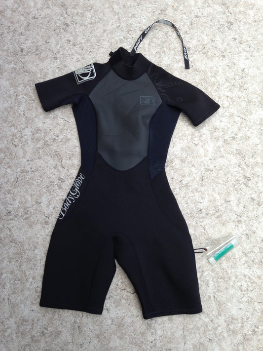 Wetsuit Ladies Size 5-6 Body Glove Neoprene 2-3mm Black Grey