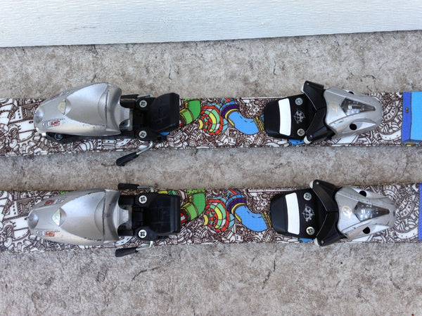 Ski 110 Head Multi Print Twin Tipped Parabolic With Bindings