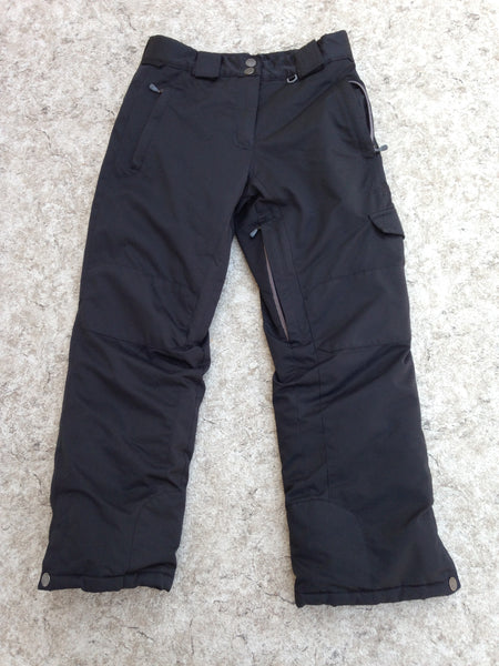 Snow Pants Child Size 12 Firefly Black Snowboarding As New