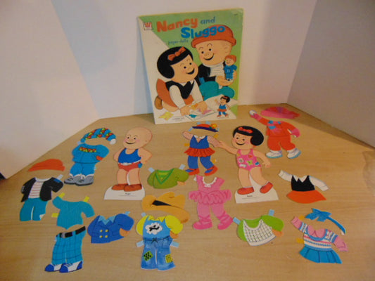 1974 Vintage Whitman Nancy And Sluggo Paper Doll Set RARE