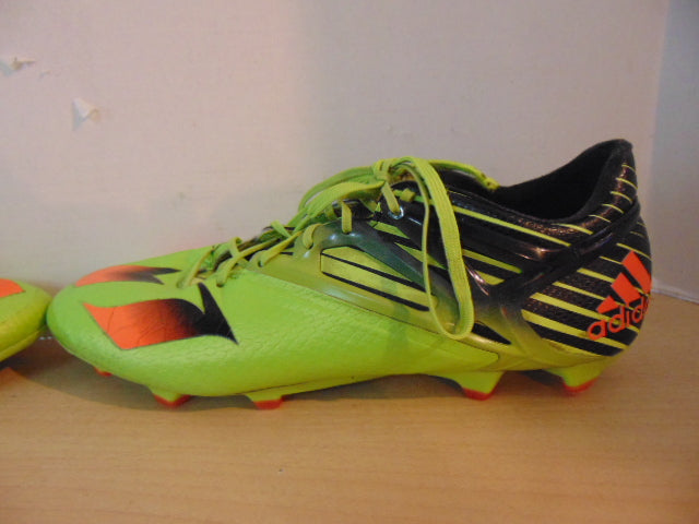 Soccer Shoes Cleats Men's Size 9 Adidas Lime Black Orange