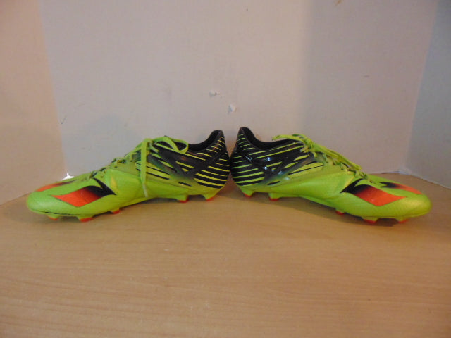 Soccer Shoes Cleats Men's Size 9 Adidas Lime Black Orange