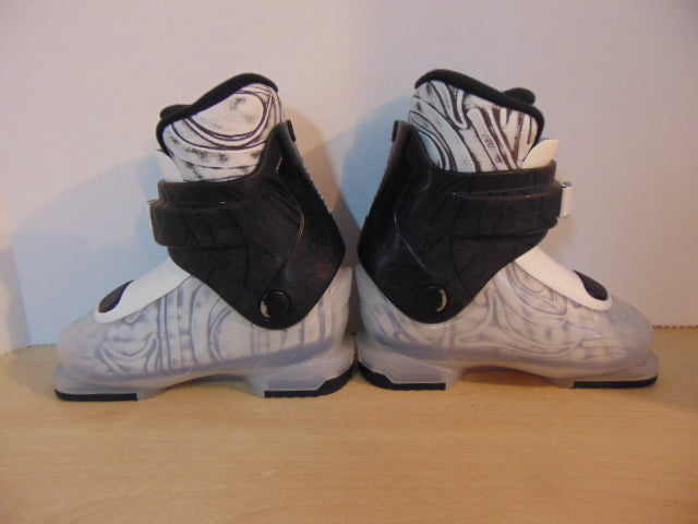 Ski Boots Mondo Size 16.5 Child USA Size 11 Dalbello Black White Lime Excellent