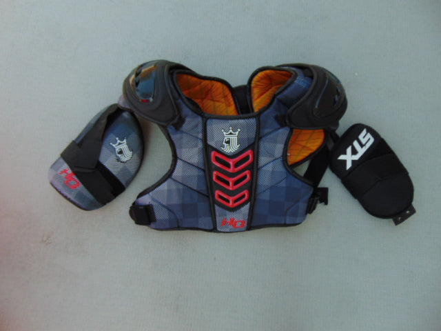 Lacrosse Chest Pad Men's Size Large Brine Trance Grey Red Minor Wear Pad