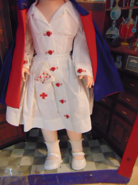 Vintage Antique 1957 Nancy The Nurse Doll 23 Inches In Box New With Wear On Box