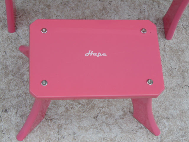Hape Happy Grand Piano Pink Wood With Stool Fantastic Condition and Quality Age 3+