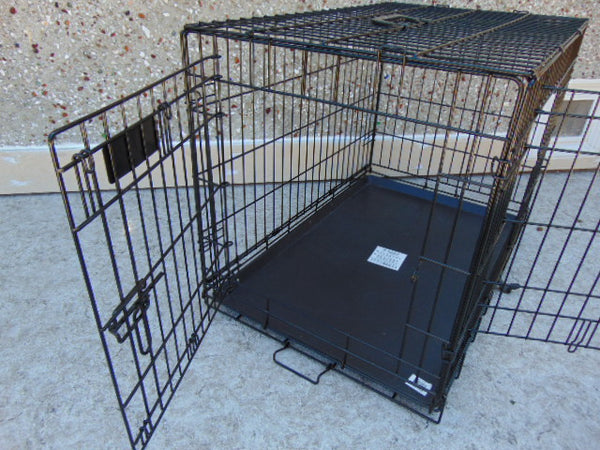 My Little Pet Shop Pet Crate Dog Kennel Medium 30-45 Lb Metal Folding  30 x 24 x 18