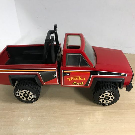Vintage 1983 Tonka Pick Up Truck 4x4 Red 14 inch RARE