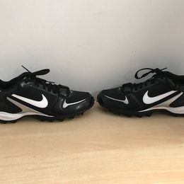 Football Rugby Baseball Shoes Cleats Men's Size 11 Nike As New Black White