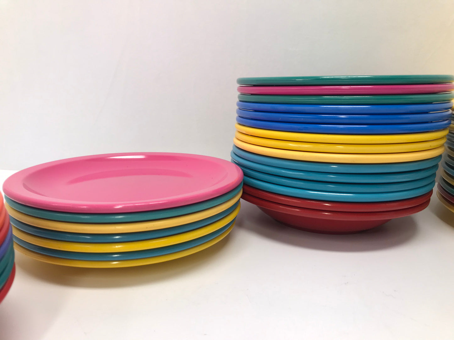 45 Pc 1970's  RARE Large Collection Texas Ware Melmac Camping Fishing Cabin Party Dishes 11 Small Bowls Are Vintage Mistral Made In Canada