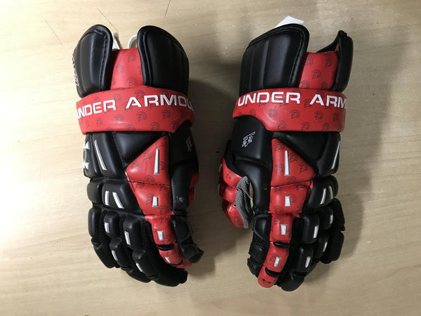 Lacrosse Gloves Child Size X Large Under Armour Heat Gear Black White