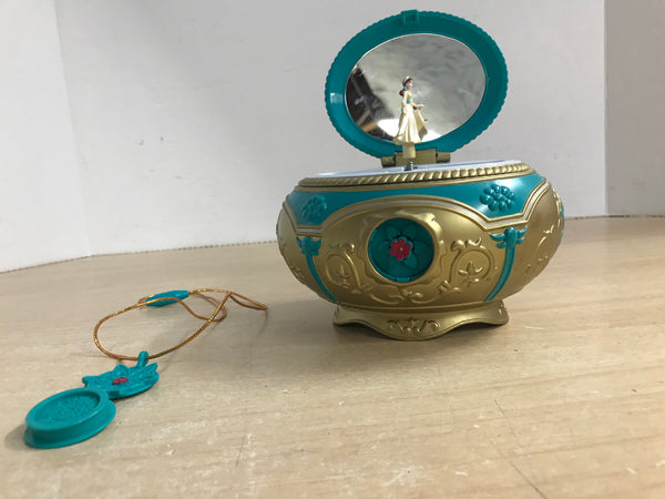 Anastasia RARE NEW Vintage Spinning Once Upon A December Music Box & Necklace As New Highly Collectible