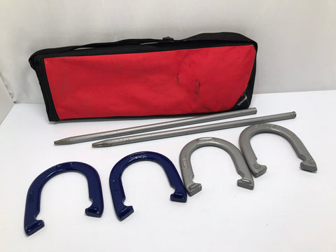 Adult Complete Outdoor  HorseShoe Set Heavy Iron Complete With Bag