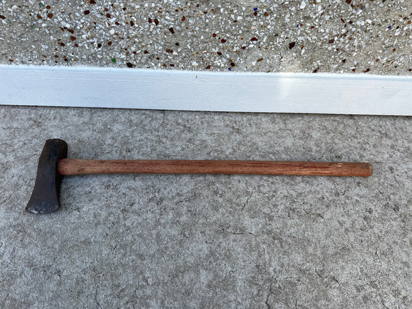 Axe Vintage 34 inch Splitting Maul Solid Heavy Wood Chopping Camping Hunting