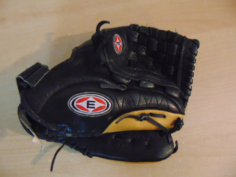 Baseball Glove Adult Size 11.5 inch Easton USA Leather Black Tan Fits on Left Hand Outstanding Quality