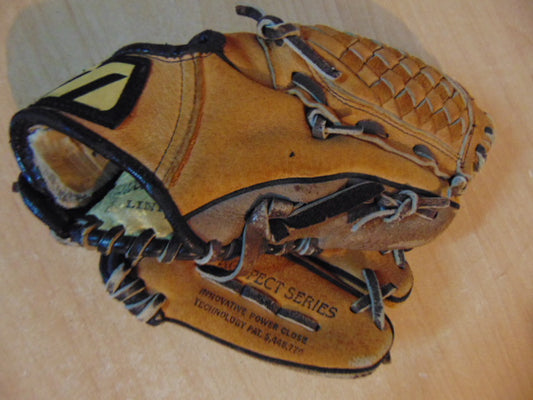 Baseball Glove Child Size 10 inch Mizuno Soft Leather Brown Black Fits on Left Hand