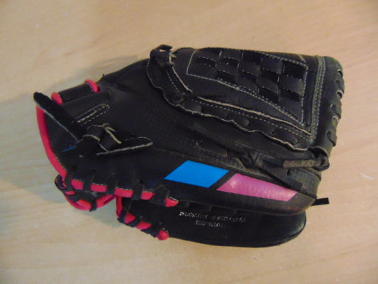 Baseball Glove Adult Size 11 inch Easton USA Leather Black Tan Fits on Left Hand Outstanding Quality