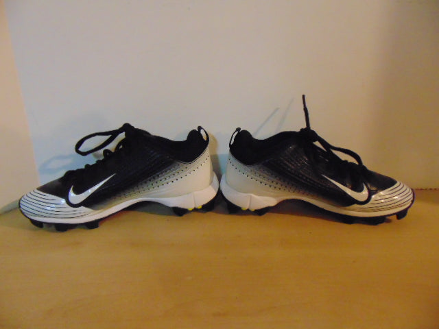 Baseball Shoes Cleats Child Size 5 Nike Vapor Black White