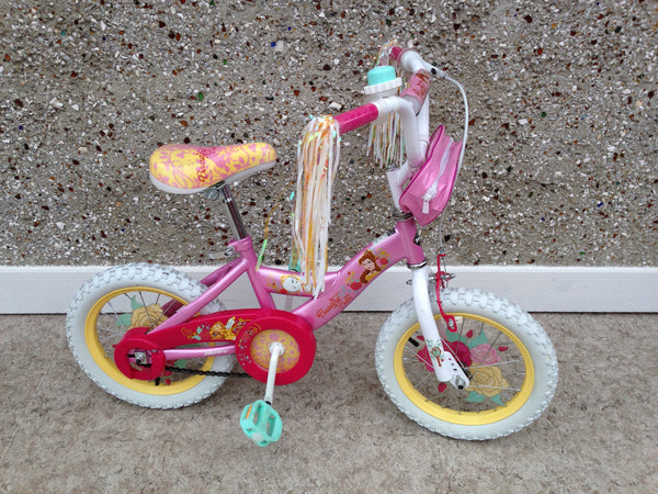 Bike Child 14 inch Belle Princess Beauty Beast With Training Wheels As New Mint Condition