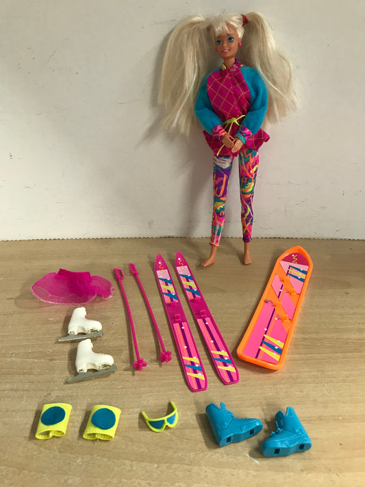 Barbie 1994 Vintage Winter Sports Doll As New Complete RARE