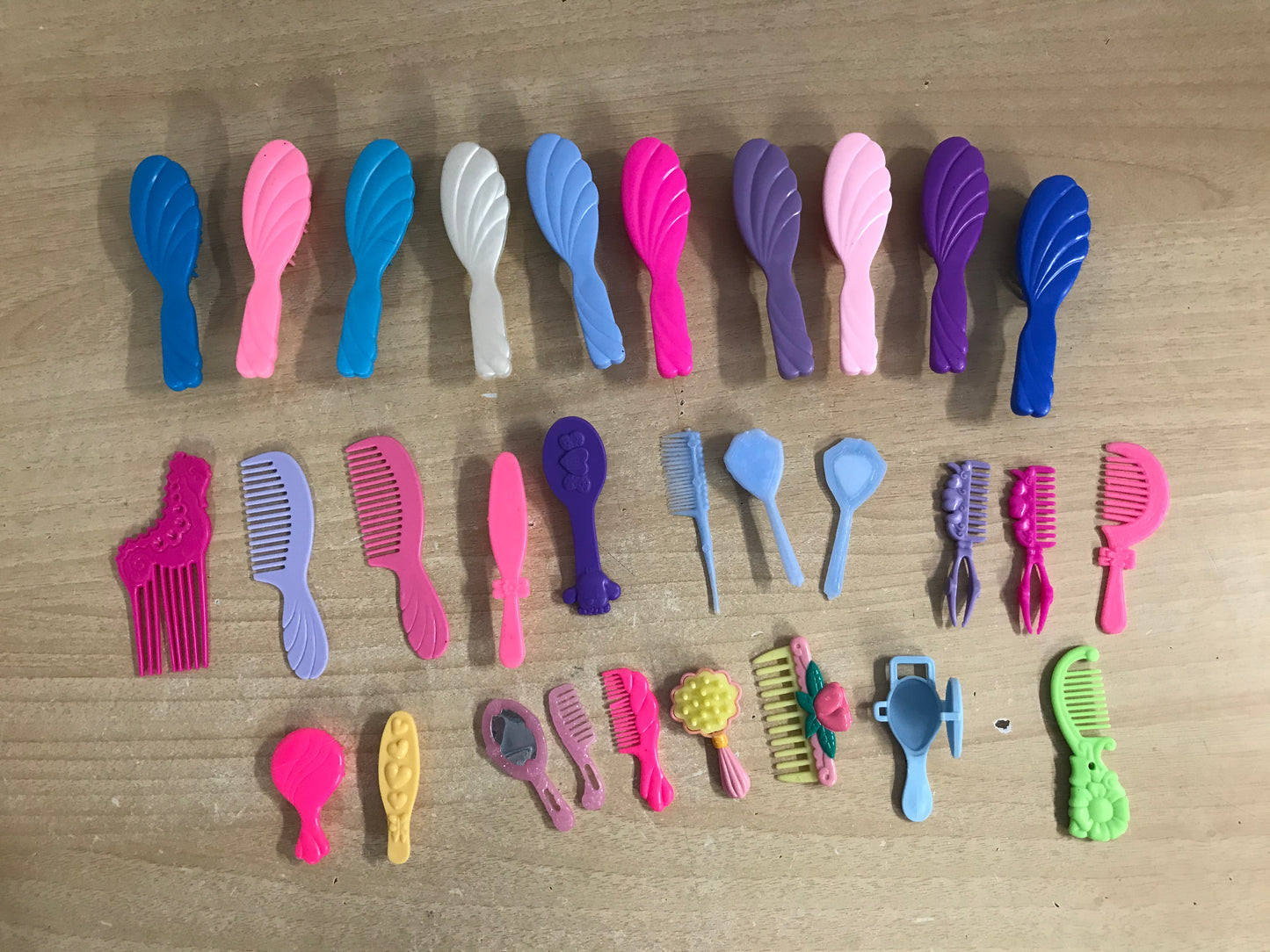 Barbie Vintage 1990's Hair Brushes and Mirror Sets