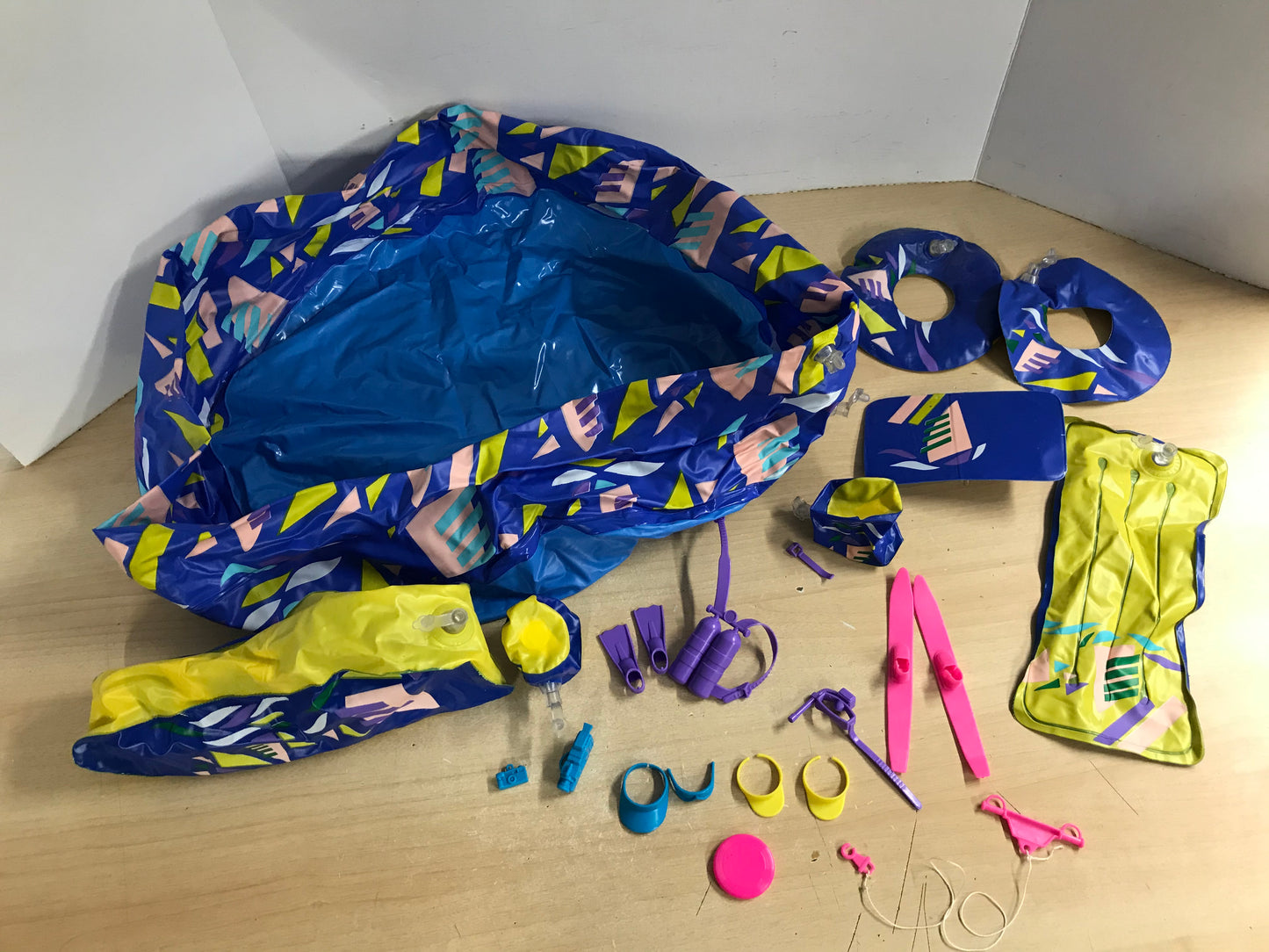 Barbie Vintage Blow Up Beach Pool and Accessories