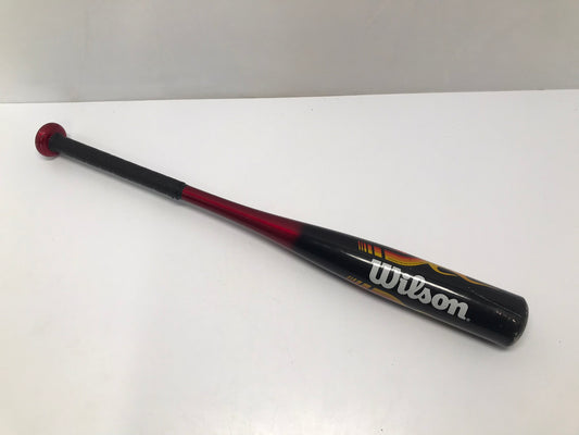 Baseball Bat 26 16 oz Wilson T Ball Black Red Flames