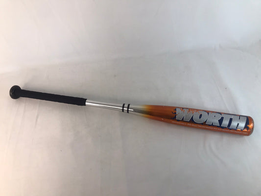 Baseball Bat 29 inch 17 oz Worth Copperhead Baseball Orange Blue