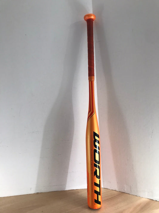 Baseball Bat 29 inch Worth Legit X Tended Sweet Spot Softball Fastpitch Tangerine Gold Excellent