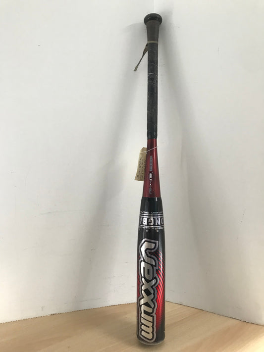 Baseball Bat 30 inch 21.5 oz Demarini Vexxum Long Barrel Half Half Baseball Black Red Outstanding
