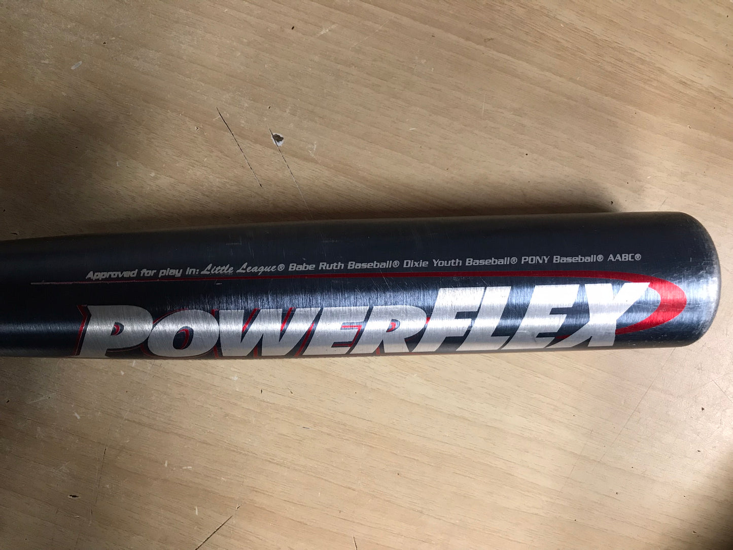 Baseball Bat 30 inch 23 oz  Worth Powerflex Baseball  Blue Red