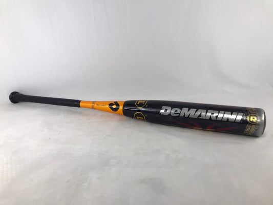 Baseball Bat 32 inch 23.5 oz Demarine Long Barrel Black Orange Half and Half