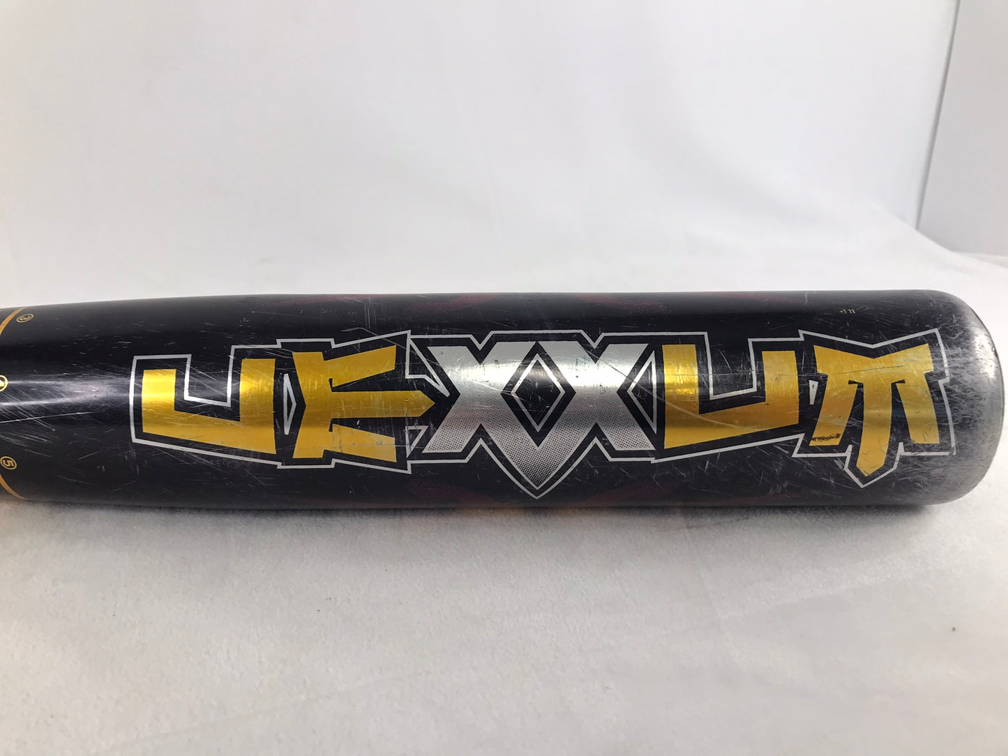 Baseball Bat 32 inch 23.5 oz Demarine Long Barrel Black Orange Half and Half