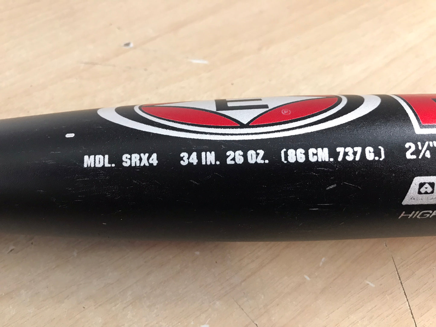Baseball Bat 34 inch 26 oz Easton Redline Softball Red Black Excellent