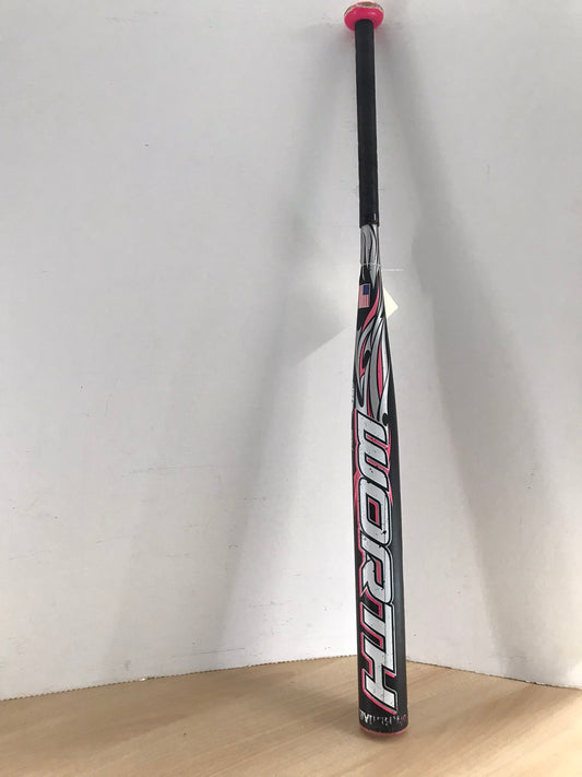 Baseball Bat 34 inch 27.5 oz Worth Jeff Hall Sick Softball Black Pink