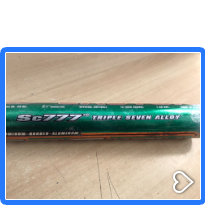 Baseball Bat 34 inch 28 oz Easton Tri Shell Softball Green Orange